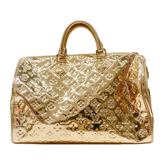 Miroir Speedy 35 Gold Monogram Canvas Hand Bag