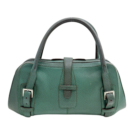 Senda Green Leather Hand Bag