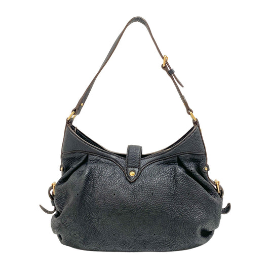 Mahina XS Black Monogram Canvas Shoulder Bag
