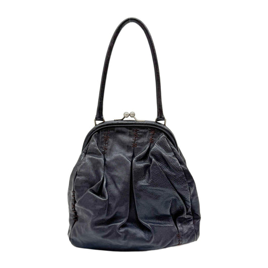 Archive Black Leather Hand Bag