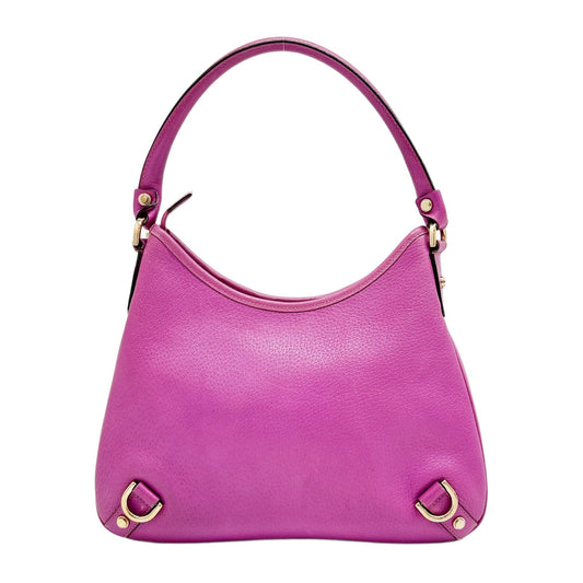 Abbey Lilac Leather Shoulder Bag