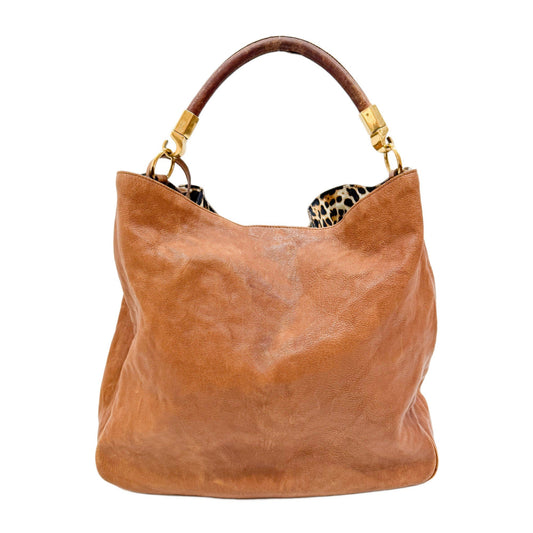 Roady Brown Leather Hobo Baf