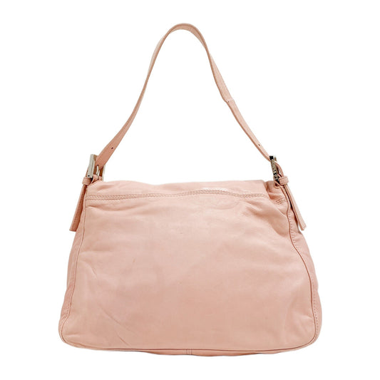 Mamma Baguette Pink Leather Shoulder Bag