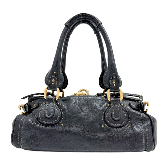 Paddington Black Leather Shoulder Bag