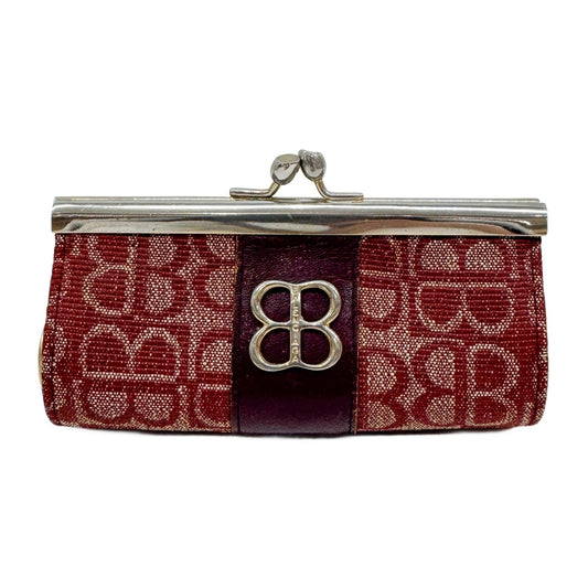 Red BB Canvas Coin Pouch
