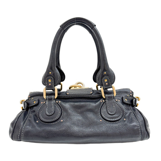 Paddington Black Leather Shoulder Bag