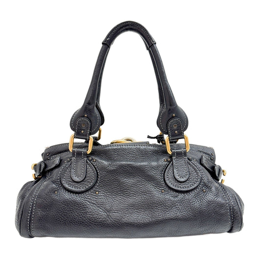 Paddington Black Leather Shoulder Bag