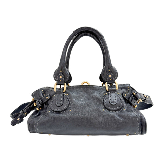 Paddington Black Leather Two Way Bag