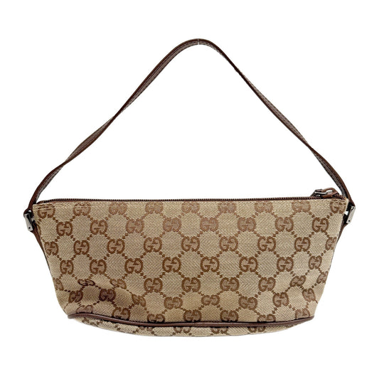 Boat Brown GG Canvas Hand Bag