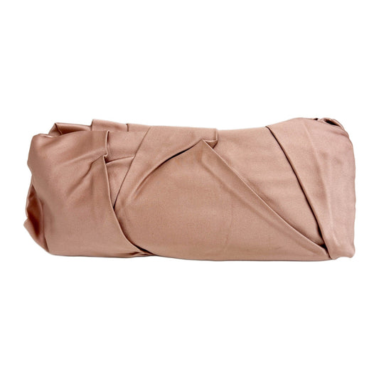 Pink Sating Clutch Bag