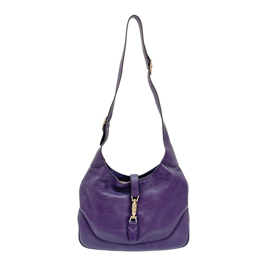 Jackie 1961 Purple Leather Two Way Bag