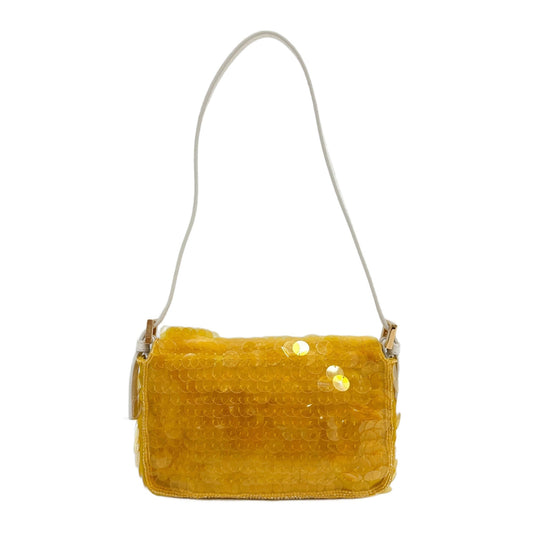 Mini Baguette Amber Sequin Shoulder Bag