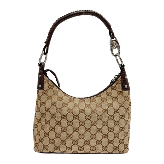 Brown GG Canvas Hobo Bag