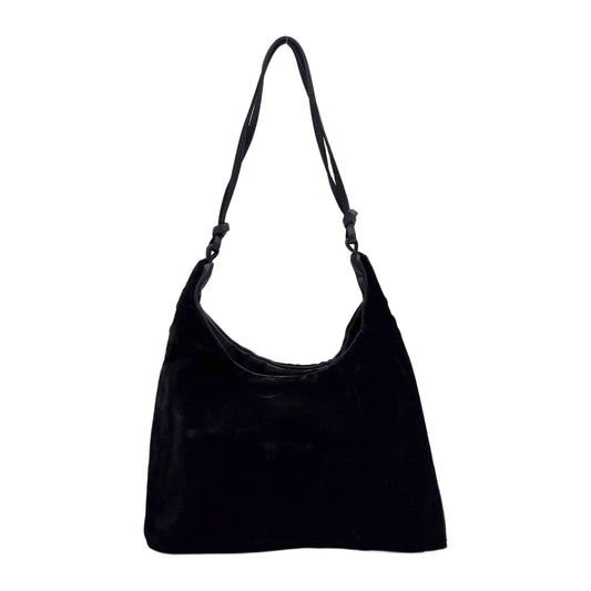 Black Velvet Shoulder Bag