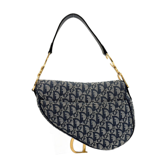 Saddle Blue Trotter Denim Shoulder Bag