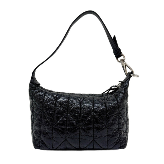 Black Quilted Nappa Leather Shoulder Bag