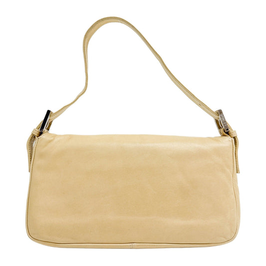 Baguette Butter Yellow Leather Shoulder Bag