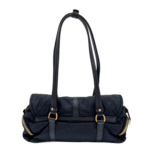 Black Nylon Shoulder Bag