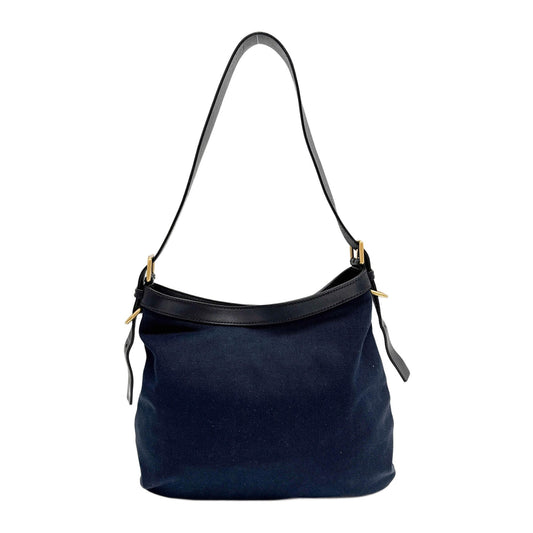 Kahala Blue Cotton Shoulder Bag