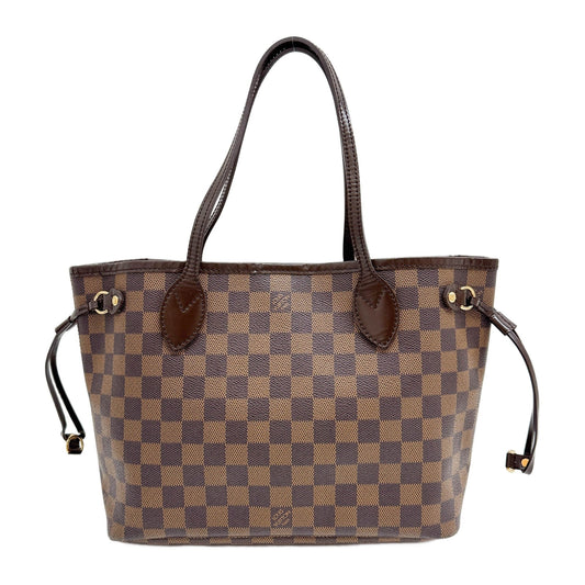 Neverfull Brown Damier Canvas Tote Bag