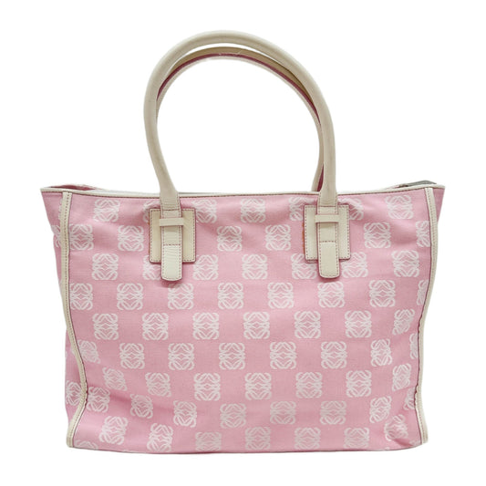 Pink Anagram Canvas Tote Bag
