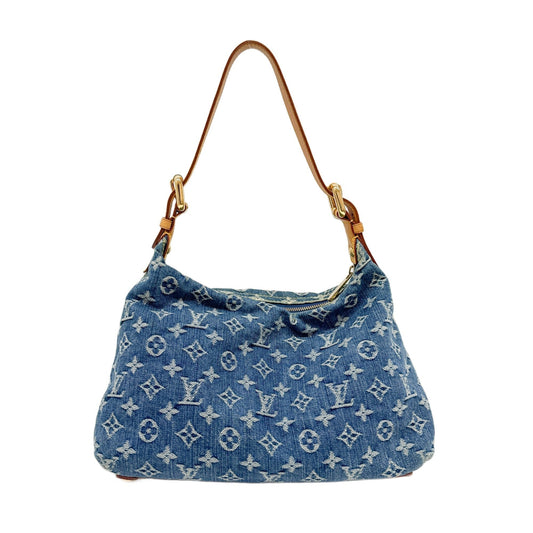 Neo Baggy Blue Monogram Canvas Denim Shoulder Bag