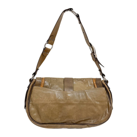 Gaucho Olive Leather Shoulder Bag