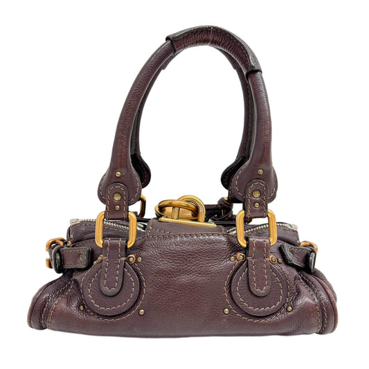 Mini Paddington Rosewood Leather Shoulder Bag