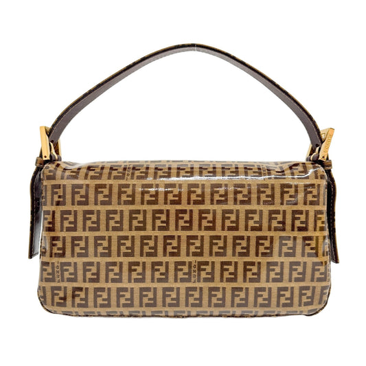 Baguette Brown Zucchino Canvas Shoulder Bag