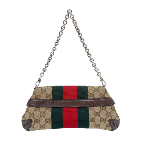 Horsebit Ophidia Tan GG Canvas Shoulder Bag