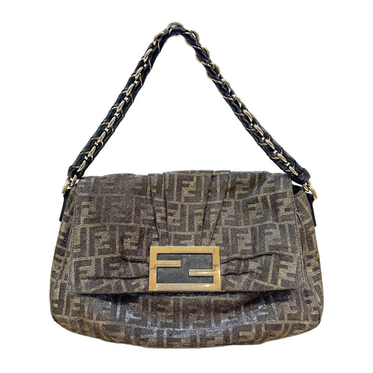Mia Silver Zucca Canvas Glitter Shoulder Bag