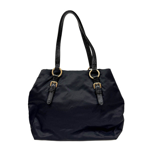 Canapa Bijou Black Nylon Tote Bag
