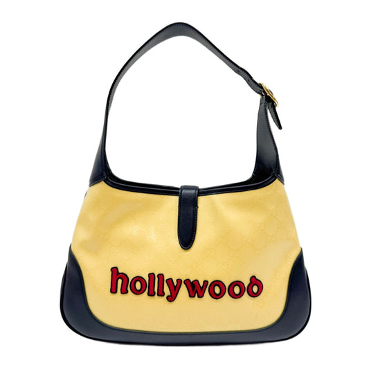 Jackie Yellow Chateau Marmont Canvas Shoulder Bag