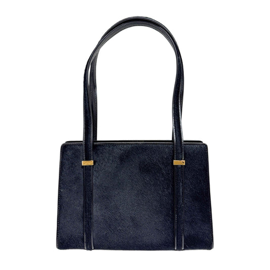 Black Pony Hair Shoulder Bag