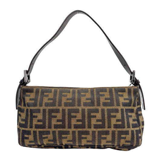 Brown Zucca Canvas Shoulder Bag