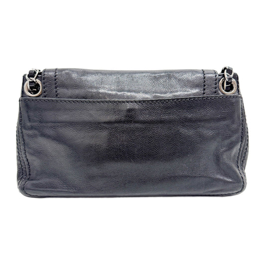 Black Leather Shoulder Bag