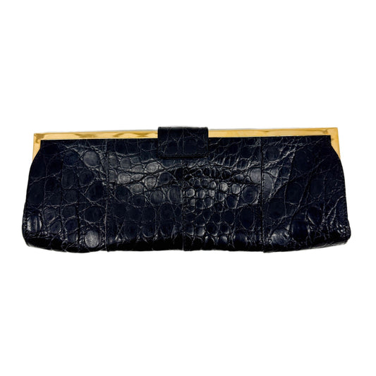 Black Leather Clutch