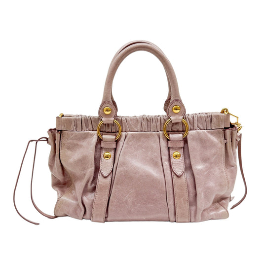 Vitello Primrose Leather Two-Way Bag
