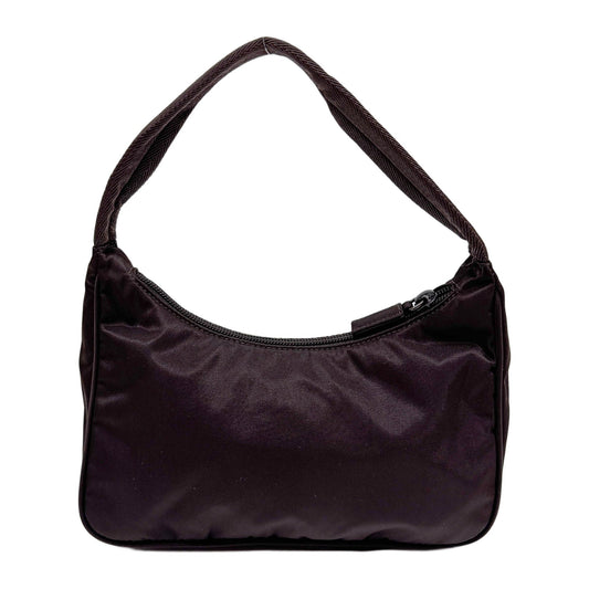 Brown Nylon Shoulder Bag