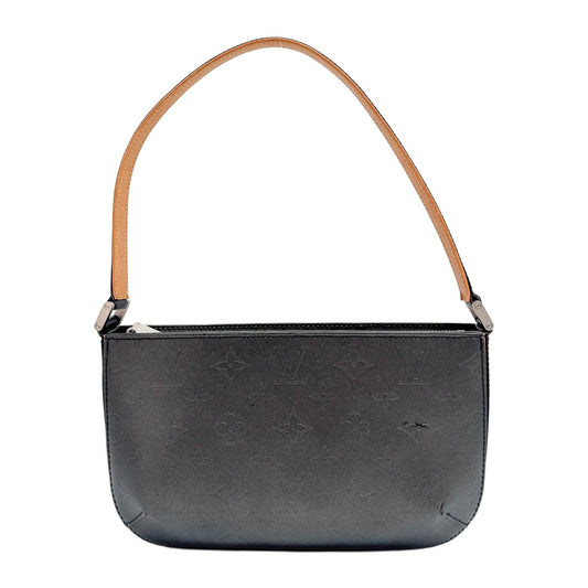 Fowler Grey Monogram Canvas Shoulder Bag