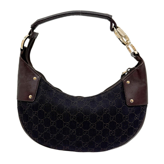 Brown GG Canvas Hobo Bag