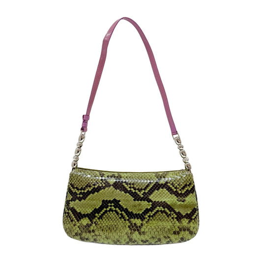 Malice Pearl Moss Green Pony Hair Shoulder Bag