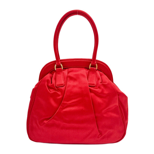 Vermillion Satin Hand Bag