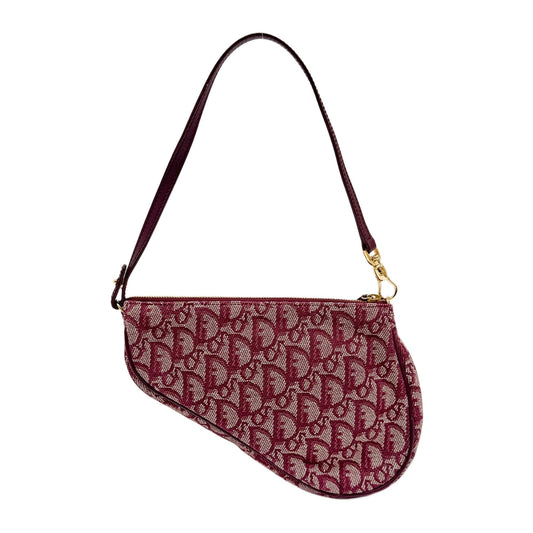 Saddle Pouch Bordeaux Trotter Canvas Shoulder Bag