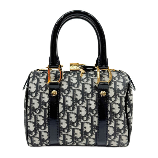 Mini Boston Black Trotter Handle Bag