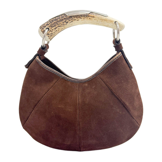 Mini Mombasa in Brown Suede Handle Bag