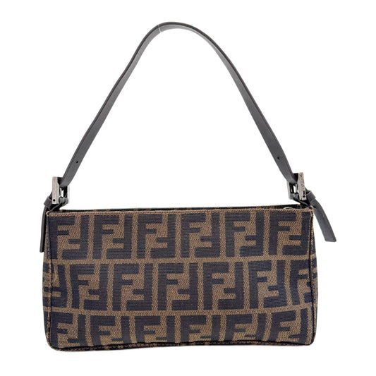 Brown Zucca Canvas Shoulder Bag