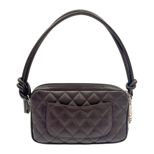 Cambon Mocha Brown Leather Shoulder Bag