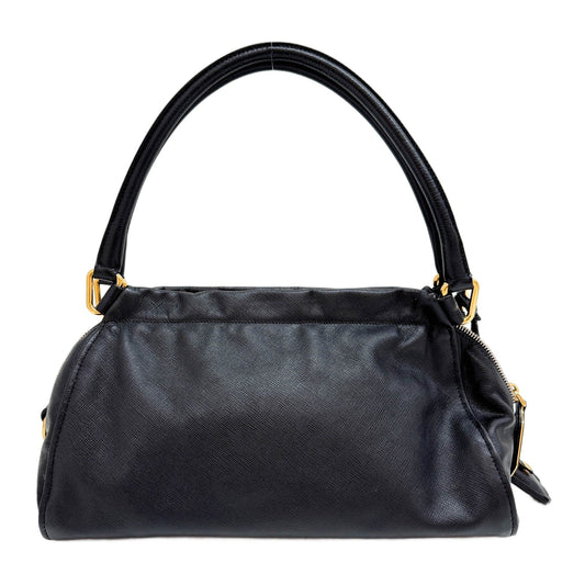 Black Leather Shoulder Bag