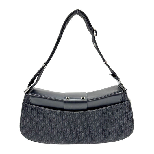 Street Chic Columbus Black Trotter Canvas Shoulder Bag